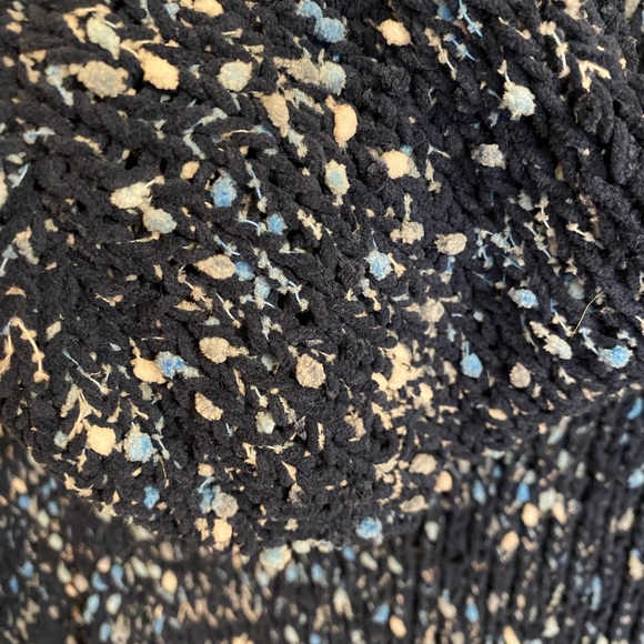 GUC women’s size XL blue & white chenille pullover with hood from Studio by JPR - Picture 7 of 11